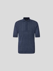 Poloshirt aus Leinen von Lardini Blau - 8