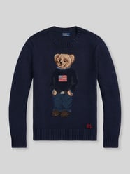 Sweter w kroju regular fit z mieszanki lnu i bawełny z haftem polo bear od Polo Ralph Lauren - 20