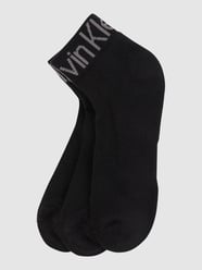 Quarter-Socken im 3er-Pack von CK Calvin Klein Grau / Schwarz - 24