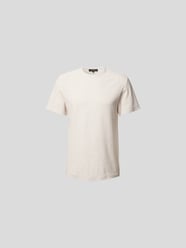 T-Shirt mit Streifenmuster von Vince Weiß - 40