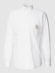 Freizeithemd mit Label-Patch von Polo Ralph Lauren Weiß - 44
