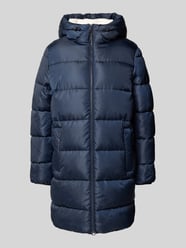 Płaszcz pikowany o kroju regular fit z kapturem i tunelem od Tom Tailor Denim - 12