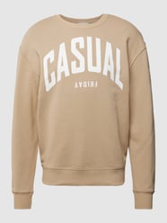 Sweatshirt met labelprint, model 'Sage' van Casual Friday - 14