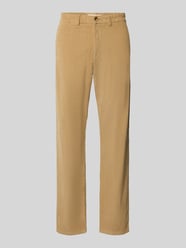 Regular Fit Hose mit Bundfalte von Selected Beige - 14
