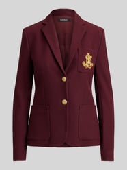 Kurzblazer mit Logo-Stickerei von Lauren Ralph Lauren Bordeaux - 39