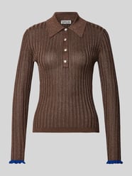 Figurbetontes Poloshirt von Essentiel Antwerp Bordeaux - 34