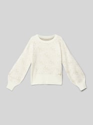 Sweatshirt mit Strasssteinbesatz von Guess Beige - 7