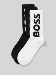 Socken mit Label-Detail im 3er-Pack von BOSS Schwarz - 24