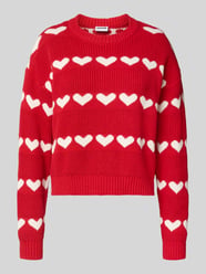 Sweter z dzianiny z okrągłym dekoltem model ‘BLITZEN’ od NOISY MAY® - 38