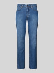 Straight Fit Jeans mit Label-Patch Modell 'CADIZ' von Brax Blau - 3