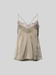 Bluse aus Satin mit Spitzenbesatz von Iro - 18