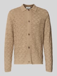 Cardigan mit Umlegekragen und Knopfleiste Modell 'Eloi' von Les Deux Beige - 2