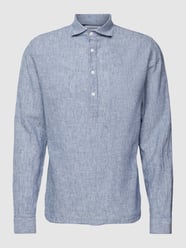 Relaxed Fit Freizeithemd mit Tunnelzug von Lindbergh Blau - 9