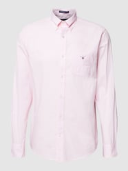 Regular fit vrijetijdsoverhemd met streepmotief van Gant Roze - 4