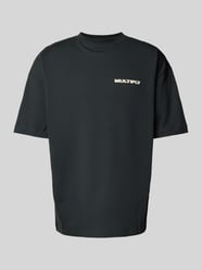 Oversized T-Shirt mit Label-Print von Multiply Apparel Schwarz - 16