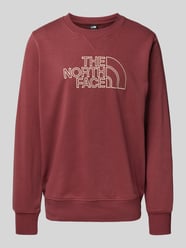 Sweatshirt mit Label-Stitching Modell 'DREW PEAK' von The North Face Bordeaux - 1