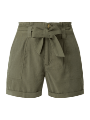 Korte paperbagbroek met bandplooien, model 'Mya' van Only - 28