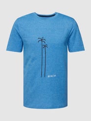 T-Shirt mit Motiv-Print von Phil&Co. Blau - 27