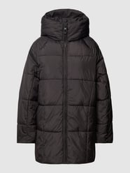 Oversized Steppmantel mit Kapuze Modell 'LASTA' von Only Schwarz - 14