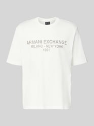 T-Shirt mit Label-Print und Rundhalsausschnitt von Armani Exchange - 6