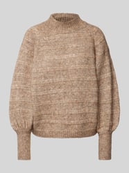 Flauschiger Pullover mit Rundhalsausschnitt Modell 'CELINA' von Only Braun - 14