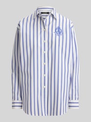 Bluzka koszulowa o kroju relaxed fit z czystej bawełny od Lauren Ralph Lauren - 7