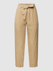 Hose mit Leinen von Marc O'Polo Beige - 33