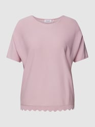 Strickshirt mit Wellensaum Modell 'JOYFUL VIBES' von Gerry Weber Rosa - 44
