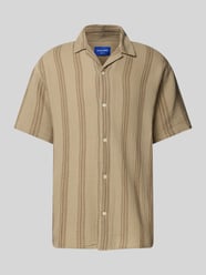 Relaxed Fit Freizeithemd mit Umlegekragen von Jack & Jones Beige - 15