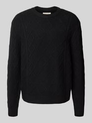 Sweter z dzianiny z okrągłym dekoltem model ‘CAMBRIDGE’ od JACK & JONES - 11