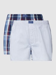 Boxershorts van katoen, per 2 verpakt van Gant Blauw / turquoise - 45