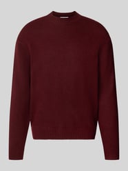 Relaxed Fit Strickpullover aus Material-Mix mit Baumwoll-Anteil von REVIEW Bordeaux - 2