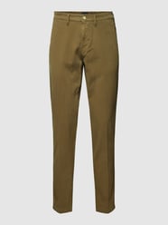 Broek met labeldetail, model 'Schino Taber' van BOSS Orange Bruin - 45