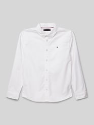 Regular Fit Hemd mit Button-Down-Kragen von Tommy Hilfiger Teens Weiß - 1