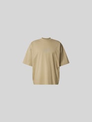 Oversized T-Shirt mit Stehkragen von VETEMENTS Beige - 29