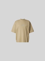 Oversized T-Shirt mit Stehkragen von VETEMENTS Beige - 2