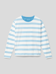 Longsleeve mit Streifenmuster von Marc O'Polo Blau - 33