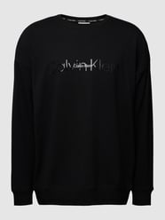 Sweatshirt mit Label-Print von Calvin Klein Underwear Schwarz - 11