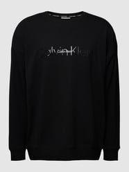 Sweatshirt mit Label-Print von Calvin Klein Underwear Schwarz - 34