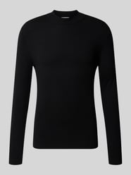 Slim Fit Strickpullover aus Viskose-Mix mit Stehkragen von Antony Morato - 46