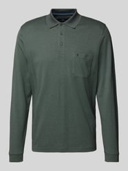 Shirt met lange mouwen met polokraag van RAGMAN Groen - 41