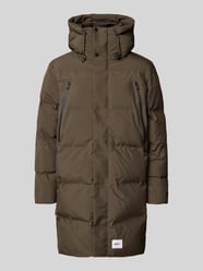 Gewatteerde lange jas met borstzakken, model 'Morse2' van khujo - 23