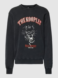 Sweatshirt mit Label-Print von THE KOOPLES Schwarz - 37