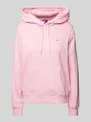 Hoodie met logostitching van Tommy Jeans Roze - 41