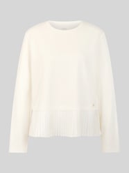 Loose fit shirt met lange mouwen van katoenmix met geplisseerd volantdetail van Marc Cain - 21