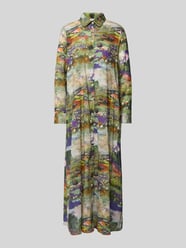 Relaxed Fit Hemdblusenkleid aus reiner Baumwolle in Maxilänge von Christian Berg Woman - 8