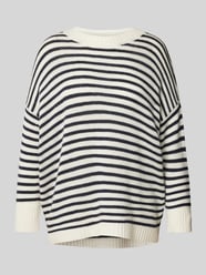 Sweter z dzianiny o kroju oversized z okrągłym dekoltem model ‘AMADEA’ od 0039 Italy - 6