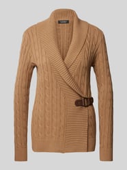 Strickjacke mit Reverskragen Modell 'DONATO' von Lauren Ralph Lauren Braun - 22