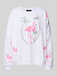 Bluza o kroju oversized z prążkowanymi wykończeniami od miss goodlife - 12