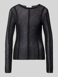 slim fit longsleeve in semitransparant design model 'Belma' van Topshop - 13